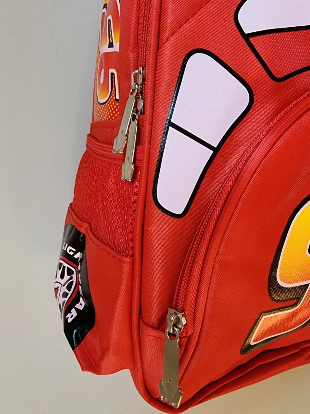 Lightning McQueen Car Backpack Red 95 Racing Kids School Bag